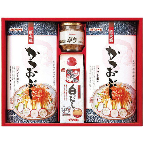 メーカー直送のため、代金引換決済および後払い決済はキャンセルとなります。お申し込み後の変更・キャンセルはお受けできません。また、お届け先様の転居・住所不明・長期不在などが発生した際は商品をご依頼主様へ転送させていただきます。こちらの商品はメーカー出荷のため1注文につき1個の発送となります。（同梱不可）複数お求めの場合はお手数ですが、1配送ごとのご注文をお願い申し上げます。■こちらの商品はお歳暮用ギフト商品になります。■お届けは11月中旬からとなります。■お届け日の指定はできません。■ご注文より1-2週間ぐらいのお届けになります。■紙袋のご用意はございません。※北海道、沖縄、離島へのお届けはできません。※簡易梱包、簡易のしになりますこだわりのかつお節削りパックと便利な調味料の詰め合わせです。■直火焼ソフトパック(2.5g×7袋)2箱・鰹節屋の白だし500ml×1本・北海道産ぶりほぐし50g×1瓶■箱サイズ:36.3×27.8×8cm