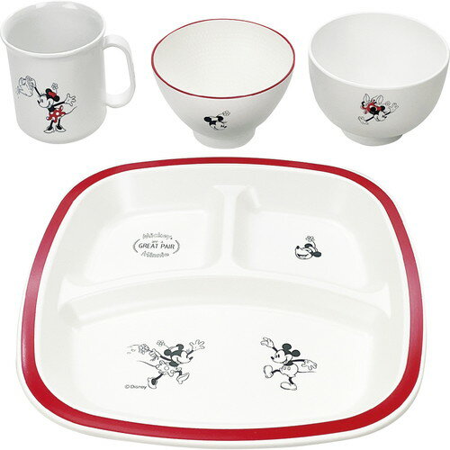 【ギフト包装・のし紙無料】ディズニー D-MF30 子供食器4点セット ミニー 69149(A4)