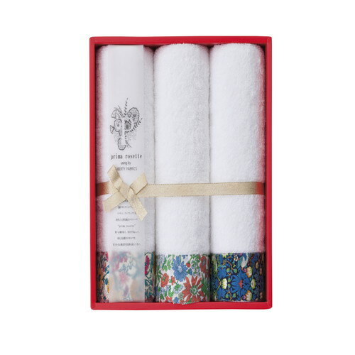 【ギフト包装・のし紙無料】prima rosette using by LIBERTY FABRICS フェイスタオル3P イエロー・グリーン・ネイビー PR-2435-GN(B4) 【ギフト包装・のし紙無料】prima rosette using by LIBERTY FABRICS フェイスタオル3P イエロー・グリーン・ネイビー PR-2435-GN(B4)
