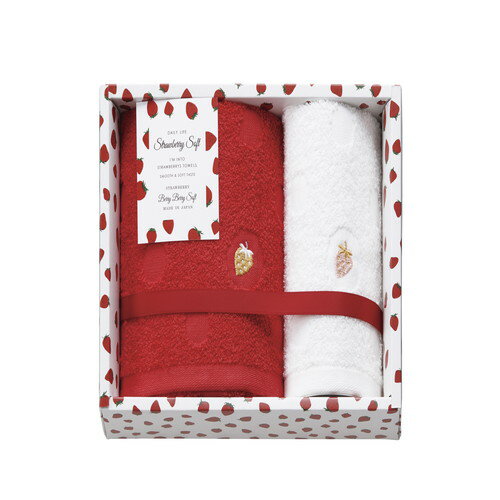 【ギフト包装・のし紙無料】Strawberry Soft タオルセット STS4150(B5)