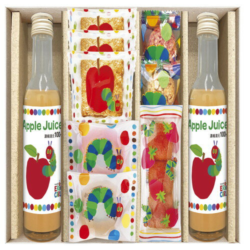 【送料無料・包装無料・のし無料】はらぺこあおむし アップルジュース&しっとりドーナツ スイーツセッ..