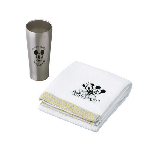 【送料無料・包装無料・のし無料】ディズニー D-MF72 サーモタンブラー（ミッキー）&タオルセット 5290..