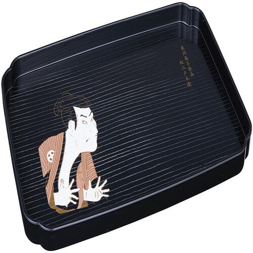 【送料無料・包装無料・のし無料】紀州 写楽 和風カフェトレー 奴江戸兵衛 0774061(A4)