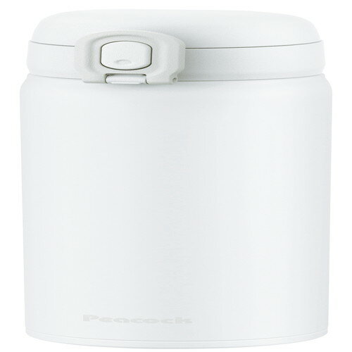 【送料無料・包装無料・のし無料】ピーコック ステンレスマグボトル ワンタッチタイプ500ml ホワイト AKT-50W(A5)
