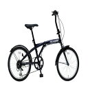 【送料無料・包装無料・のし無料】フィールドチャンプ 20インチ6段 折りたたみ自転車BL MG-FCP206BL