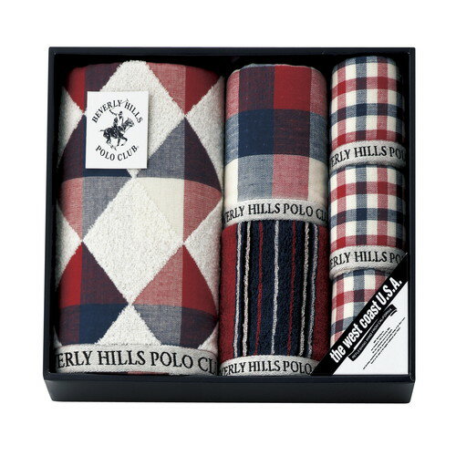 【ギフト包装・のし紙無料】ビバリーヒルズポロクラブ タオルセット BP5023(A4)