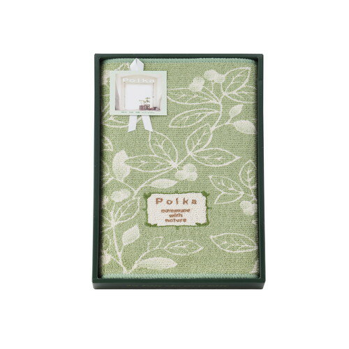 【ギフト包装・のし紙無料】ポルカ 綿混バスマット グリーン 095001GR(A3)