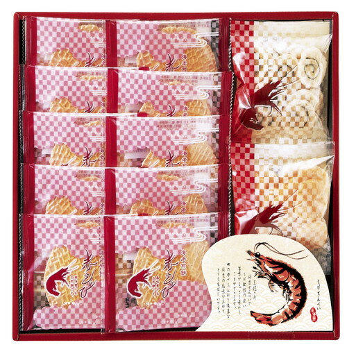 ●紙袋のご用意はできません。●ギフト商品のため納品書は同梱されません。●ご注文者様宛以外へ発送の場合、お届け先様の転居・住所不明・長期不在などが発生した際は商品をご依頼主様へ転送させていただきます。赤えびを使用し焼き上げた、ヘルシー志向のノ...