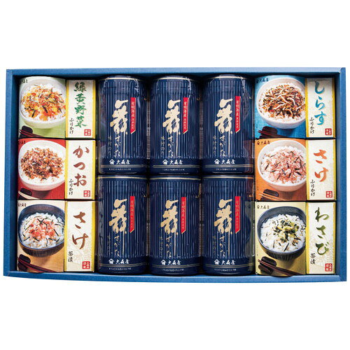 【送料無料・包装無料・のし無料】大森屋 卓上のり・お茶漬・ふりかけ詰合せ NTF-50G(A3)