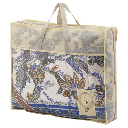 【送料無料・包装無料・のし無料】日本製 羽毛肌掛けふとん ブルー NUF-2725(A3)