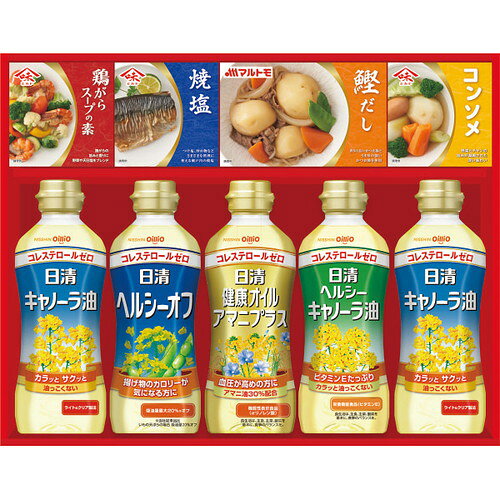 Rakuten - 【ギフト包装・のし紙無料】日清ヘルシーオイル&バラエティ調味料ギフト N-30A(A3)