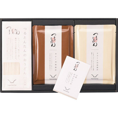 【送料無料・包装無料・のし無料】つるとんたん かけ・カレー・クリームのおうどん(3人前) KH-02(A3)