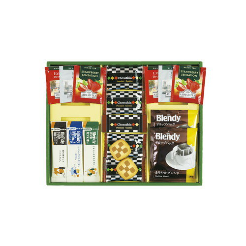 Gift Sets - 【ギフト包装・のし紙無料】プレミアムギフト クッキー・コーヒー・紅茶 CC-15N(A4)