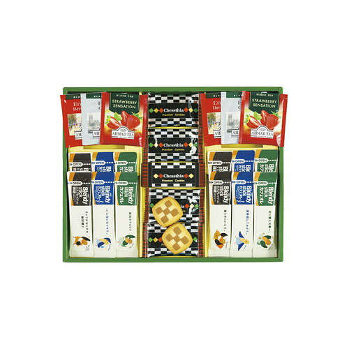 【ギフト包装・のし紙無料】プレミアムギフト クッキー・コーヒー・紅茶 CC-25N(A4)