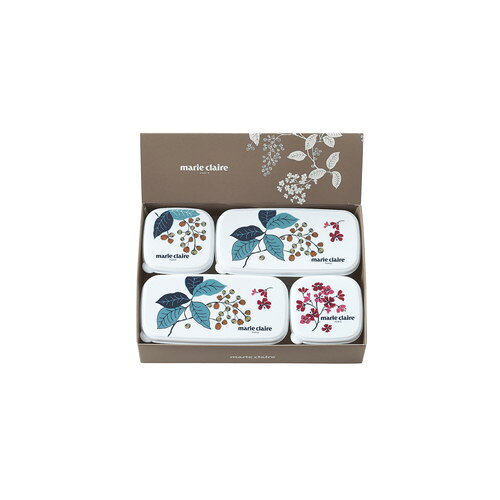 Spice Containers - 【ギフト包装・のし紙無料】マリ・クレール フレンチライラック シール容器4PセットA MC-670(B5)