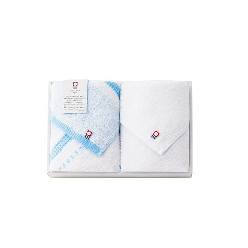 ●紙袋のご用意はできません。●ギフト商品のため納品書は同梱されません。●メーカー都合により、デザイン・内容等が変更になる場合がございます。●ご注文者様宛以外へ発送の場合、お届け先様の転居・住所不明・長期不在などが発生した際は商品をご依頼主様へ転送させていただきます。洗うたびふっくら毎日使いたくなる-ちょっと大きめ-タオル タオル本来の使いやすさに着目!!しっかり吸水 ふんわりやわらか 心地いいやさしく肌を包み込んでくれます。 定番の今治白タオルは85cmロングタオル お風呂あがりにしっかり拭ける、130cm大判バスタオル 結構長めの88cmカラータオル■白フェイスタオル×1・ワッフルボーダーフェイス ブルー×1 (白フェイスタオル320mm×850mm・ワッフルボーダーフェイス ブルー320mm×880mm)■材質:綿100%■箱200×300×40mm【用途】引出物 結婚内祝 婚家 結婚祝 出産内祝 出産祝 仏事 快気 新築 記念 贈答 お返し お祝い 御祝 香典返し 法事 法要 引越し 新築祝い お中元 お歳暮　敬老の日 還暦 賀寿 母の日 父の日 自分へのご褒美　自分へのお取り寄せグルメなど 快気祝い 成人お祝い 金婚式 銀婚式 入籍記念日 白寿 卒寿 米寿 傘寿 喜寿 古希 還暦祝い 賀寿 長寿祝い 緑寿 入園祝い 入学祝い 卒業祝い 就職祝い 新築祝い 開店祝い お土産 お誕生日プレゼント お年賀 お中元ギフト 会社 企業 残暑見舞い●紙袋のご用意はできません。 ●ギフト商品のため納品書は同梱されません。 ●メーカー都合により、デザイン・内容等が変更になる場合がございます。 ●ご注文者様宛以外へ発送の場合 お届け先様の転居・住所不明・長期不在などが発生した際は 商品をご依頼主様へ転送させていただきます。