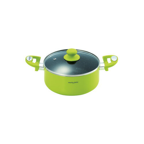 Rakuten - 【送料無料・包装無料・のし無料】マリ・クレール カラーズ アルミ両手鍋20cm MC-075R(B4)