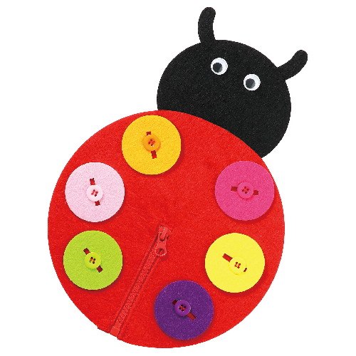 アーテック ボタンとファスナーあそび てんとうむし