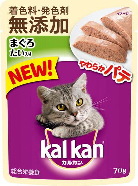 カルカン パウチ やわらかパテ まぐろ たい入り 70g