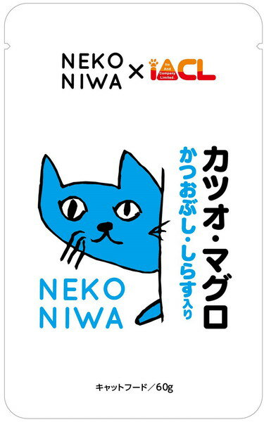 NEKONIWA 猫パウチ カツオ・マグロ かつおぶし・しらす入り 60g