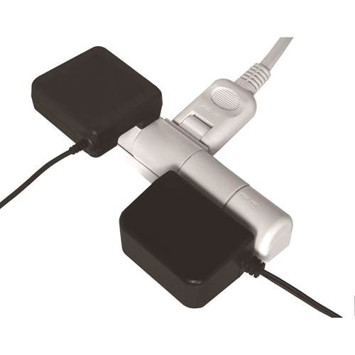 トキワダイレクトのOHM オーム電機　回転タップ 3個口　HS-A1250W｜アングル2