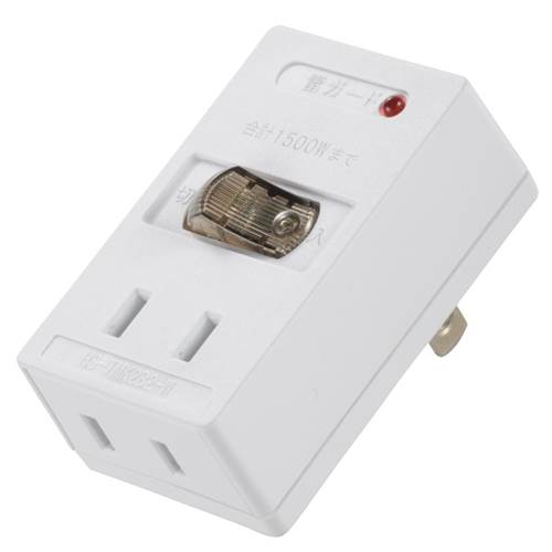 OHM オーム電機 LEDスイッチ節電タップ 2個口 雷ガード HS-TMK2B2-W