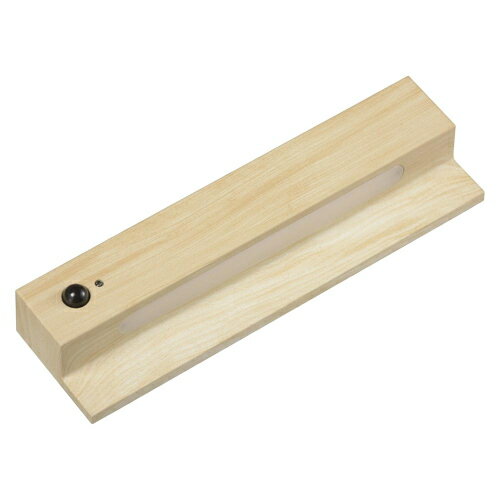 OHM オーム電機 LEDナイトライト 人感＆明暗センサー 強力マグネット 明るい木目調 NIT-BK10-W