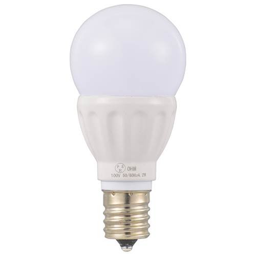 OHM オーム電機　LED電球 小形（25形相当/245lm/2.2W/電球色/E17/全方向配光240°/...