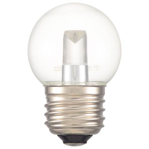 OHM オーム電機　LEDミニボール球（装飾用/1.4W/70lm/クリア昼白色/G40/E26） LDG1...