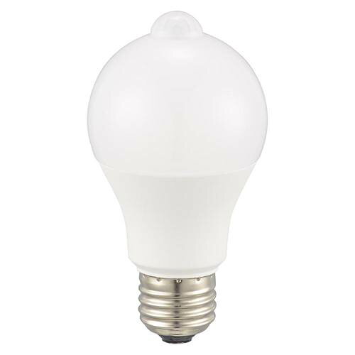 OHM オーム電機　【消灯お知らせ機能搭載】LED電球（60形相当/7.2W/890 lm/昼光色/E26/人感・明暗センサー付） LDA7D-G PIR6