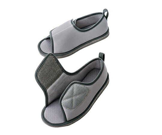 転倒予防シューズ（つま先なし）　グレー　S 　4958995913026