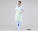 エプロン(男女兼用 前スリット入り ポケット付)Mサイズ身巾96cm ミントグリーン 922-72 M 介護用品 スタッフウェア 4562212965189(4)