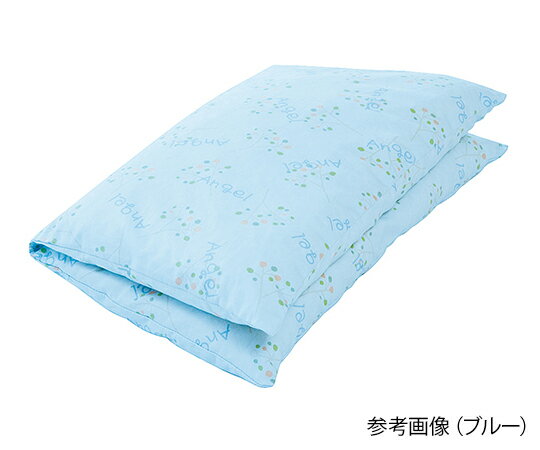 通気ビーズクッション 台形タイプ（大）約400×380×40mm ブルー 1636　4975520831877