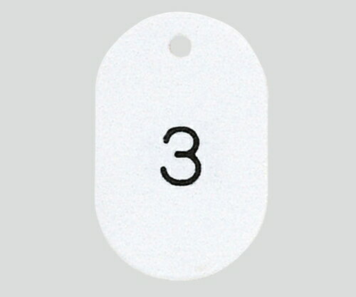 番号札 大(41×60mm) 番号入り50枚 ホワイト　4963346154140