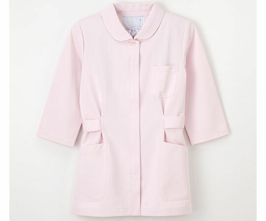 伸縮性に優れたナースウェアHO1911　7分袖ピンクL　4545516045320