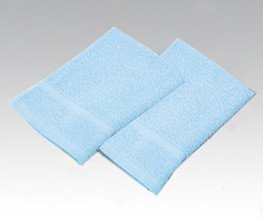 タオル（ブルー）340×840mm 12枚入　1222027-B