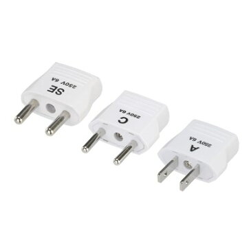 【ゆうパケット便専用商品・送料無料】YAZAWA ヤザワ 海外用電源プラグ韓国用セット HPS3KO (A&C&SEセット)
