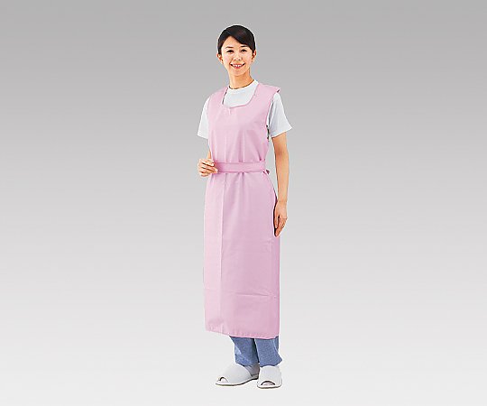 二重巻のひもでしっかり装着します。裏面にしなやかなニットを使用しているのでスムーズに動けます。材質：耐熱ポリウレタンフィルム（ギャラックス(R)・基布：ポリエステル100％ニット）総丈×胴回り：120×97cm洗濯・脱水・乾燥機（130℃）可防水加工防カビ加工色：ピンクサイズ：M（156〜166cm）型番：60134975520826088