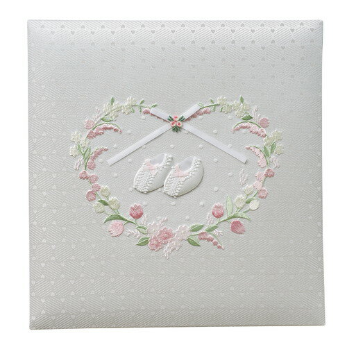 ナカバヤシ　フエルアルバム誕生用100年台紙　ミルキーシューズ　ピンク　アH-LB-750-P