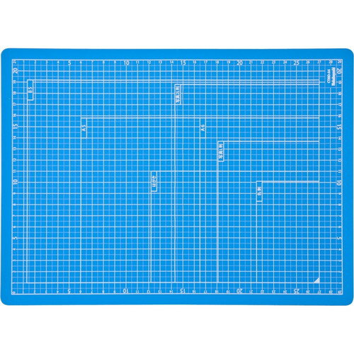 ナカバヤシ　折りたたみカッティングマットA4　スカイブルー　CTMO-A4SB