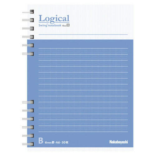 ナカバヤシ FSC−MXロジカルWリングメモA6タテ B罫50枚 COC-NW-A601TB