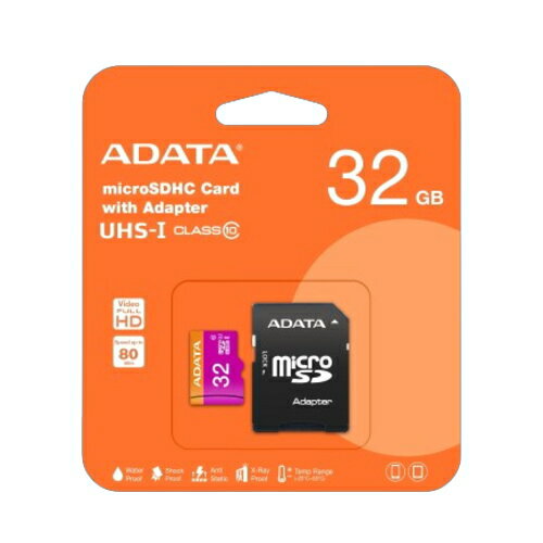 【ポスト投函・送料無料】ADATA microSDHCカード 32GB AUSDH32GUICL10-RA1 アダプタ付き 【ポスト投函・送料無料】ADATA microSDHCカード 32GB AUSDH32GUICL10-RA1 アダプタ付き