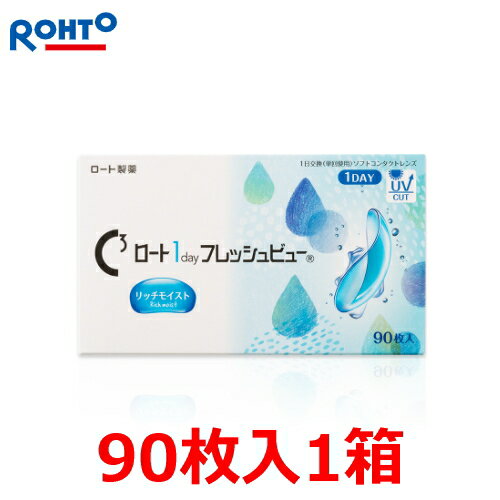 【90枚パック】ロート ワンデー フレッシュビュー リッチモイスト 1day 1日使い捨て 90枚