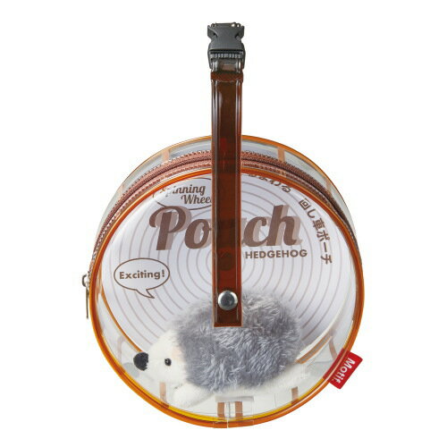 セトクラフト 回し車ポーチ(ハリネズミ) F24-0472 くるくる回る、推し活にも ビニールポーチ