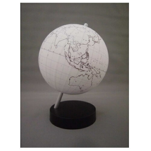 昭和カートン 白地図地球儀 インテリアや学習用などに 13cm 13-WTWP 日本製