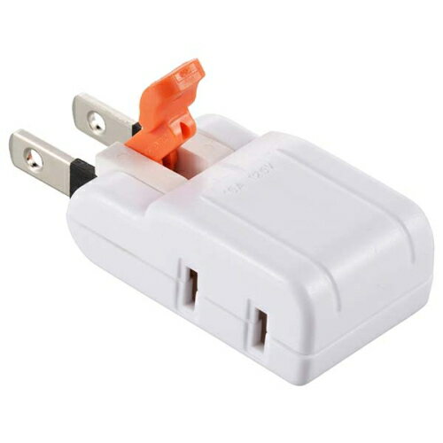 OHM オーム電機 らく抜きマイクロタップ 2個口 HS-TM2B3-W