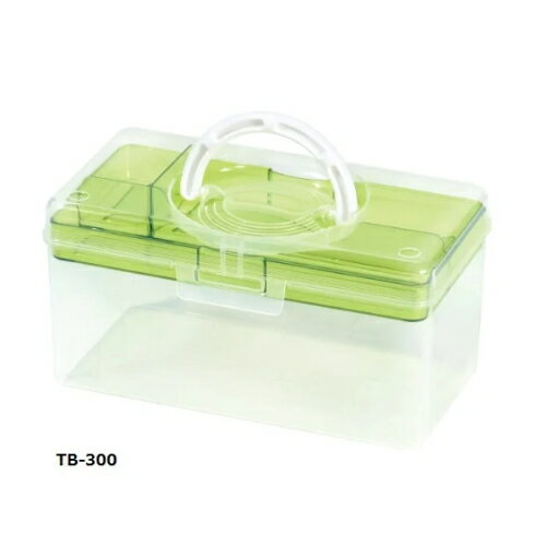クリア救急箱 中皿付で内容物のサイズに合わせて収納できます TB-300 4589638283062 介護用品