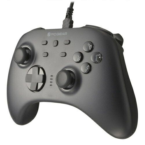 OHM オーム電機 ゲームパッド REX101 有線接続 USB Type-A 1.8m RGBバックライト ボタン数21 2段階トリガー PC-GPREX101-K