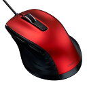 ナカバヤシ Digio2 有線静音5ボタンBlueLEDマウス/レッド MUS-UKF227R(2)