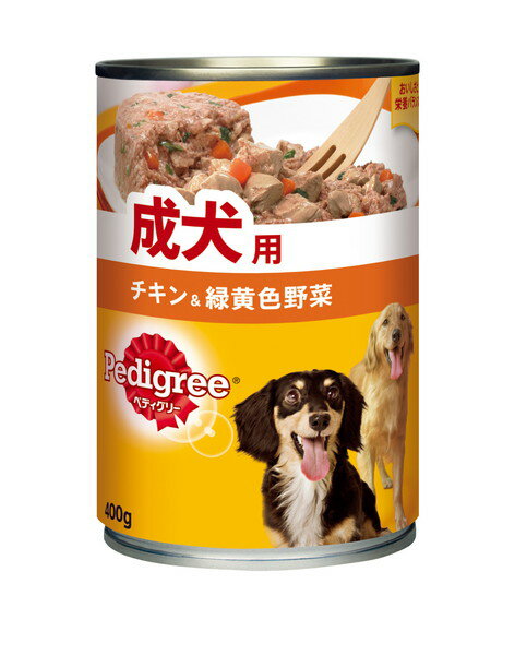 ペディグリー 成犬用 チキン＆緑黄色野菜 400g
